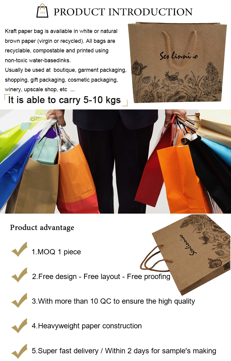 Lipack Luxury Boutique Paper Clothing Shopping Bags Custom Paper Packaging Bags for Clothing Store