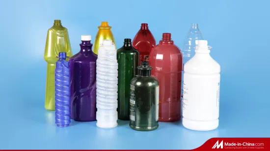 Botella plástica del envase de embalaje del ANIMAL DOMÉSTICO del HDPE plástico con la tapa plástica