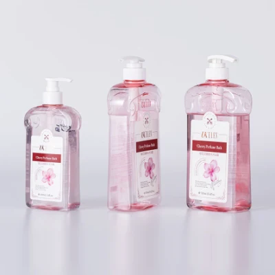 Envase de plástico cosmético del acondicionador de la botella del color rosado plástico del animal doméstico del champú 500ml